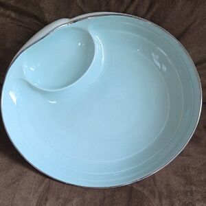 Lenox Sea Sand & Sky Aqua Serving Platter